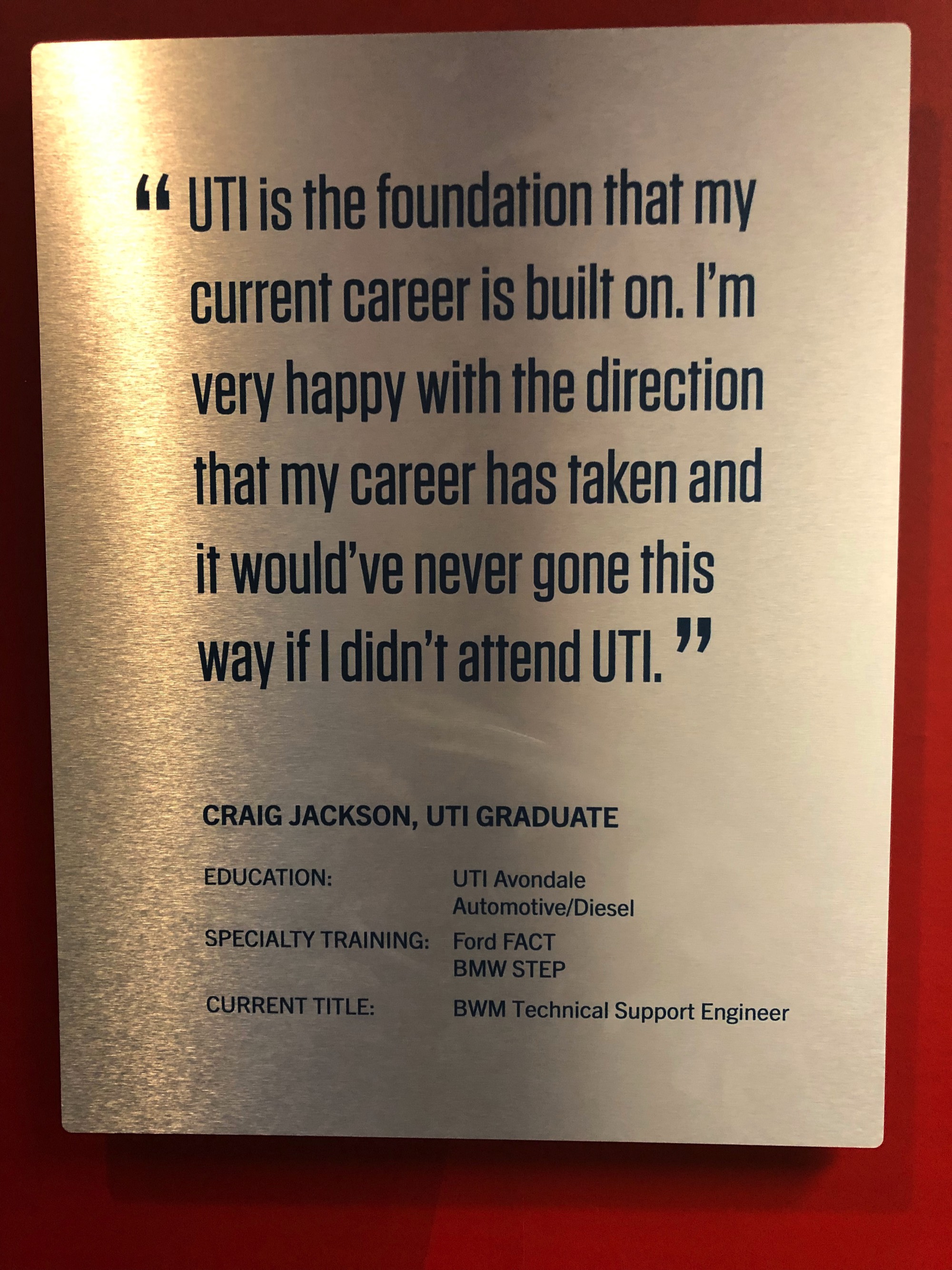 UTI - Quote from Graduate